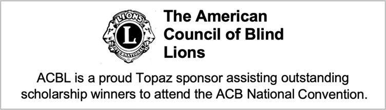 The ACBL is a proud sponsor, assisting scholarship winners attend the ACB National Convention.