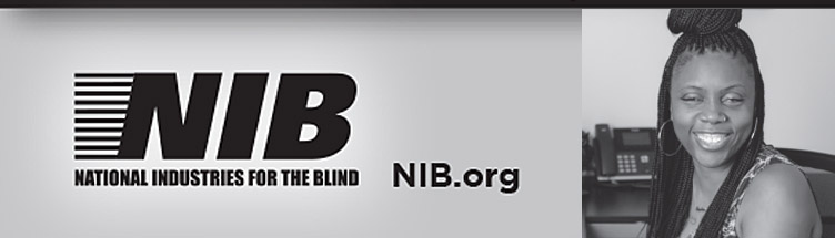 Banner ad for National Industries for the Blind - NIB.org