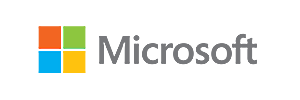 Microsoft logo with 4-tile icon