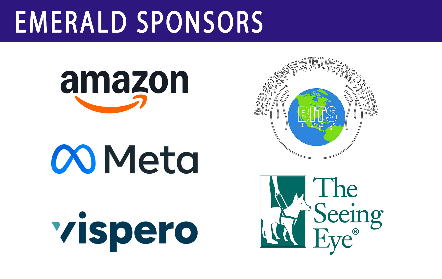 Block with Emerald Sponsor logos (sponsors listed under the block)