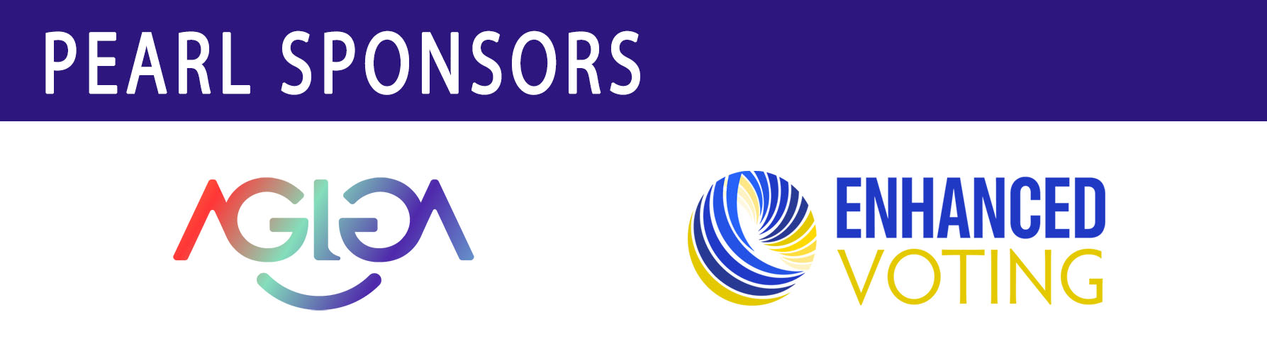 Block with Pearl Sponsor logos (sponsors listed under the block)