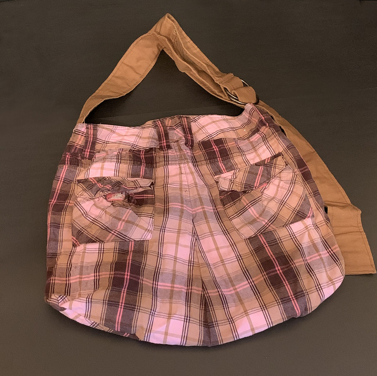 Pink Plaid Purse